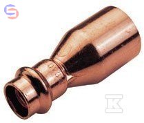 CONEX B PRESS Łącznik redukcyjny 42x35 mm CU miedziany