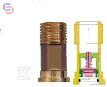 BMETERS Łącznik śrubunkowy BKM DN15 1/2" z zaworem zwrotnym