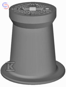 KZO WODA Skrzynka do zasuwy H270 0.28x0.27x0.27m 11.15kg żeliwo