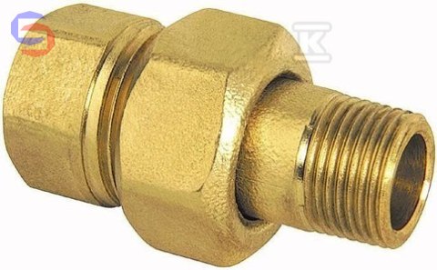VALVEX Śrubunek mosiężny gwintowany 3/8" L50