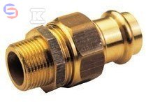 CONEX B PRESS Śrubunek uszczelnienie płaskie GZ 22x3/4 miedź