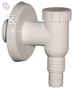 ONNLINE Syfon pralkowy natynkowy biały 62x119x158mm 56g