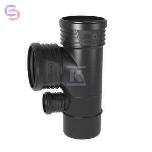 Wavin SITECH+ Trójnik SPECJALNY 110x110x50/87.5° czarny