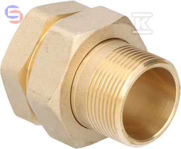 ONNLINE TWIST Śrubunek prosty krótki 1 1/4" O-Ring mosiądz