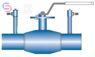 VEXVE Zawór kulowy DN100 PN25 stalowy regulacyjny 2-drogowy