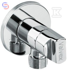 VALVEX STRIT Zawór kątowy 1/2"-3/4" głowica ceramiczna chrom