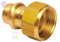 CONEX B PRESS Adapter z Luźną Nakrętką Miedziany 22xG 1" do Zaprasowywania