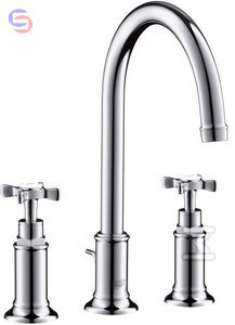 BATERIA MONTREUX UMYW. 3-OTW.NIKIEL/SZCZOT HANSGROHE