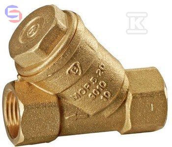 VALVEX Filtr skośny do gazu 1" 0.05x0.08x0.09m 0.55kg