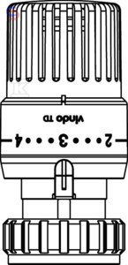 OVENTROP VINDO TD Głowica termostatyczna 7-28°C zacisk biała