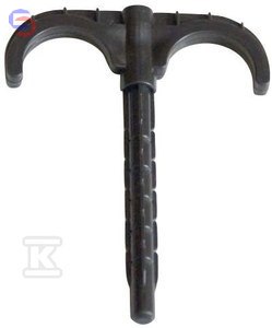 ONNLINE Hak Plastikowy Podwójny 8mm 0.94kg