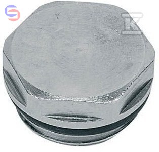 FERRO Korek do grzejnika 1/2" chrom niklowany KZ1