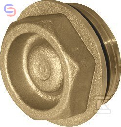 KAN-therm MANIFOLDS ACCESSORIES Korek mosiężny GZ G1" z oringiem PUSH