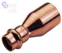 CONEX B PRESS Łącznik redukcyjny miedziany 42x22 mm CU