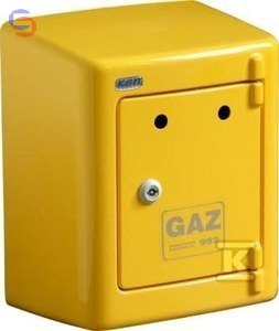 KEN Szafka gazowa G023/P natynkowa żółta 0.32x0.24x0.38m 1.67kg