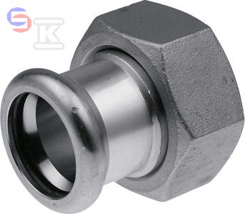 KAN-therm INOX FITTINGS Śrubunek 28x1 1/4" GW płaskie uszczelnienie stal nierdzewna