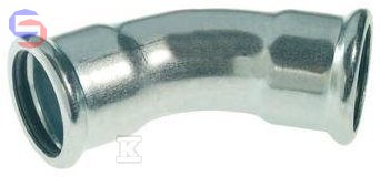 KAN-therm STEEL FITTINGS SPRINKLER Kolano 45° 76x76 mm stal węglowa