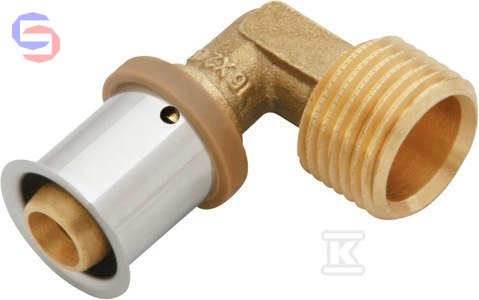KAN-therm ultraPRESS Kolano 90° mosiężne GZ 25xR3/4"