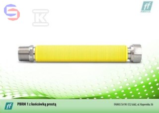 FAMAS PSR Przewód gazowy elastyczny DN20 25-45cm G3/4