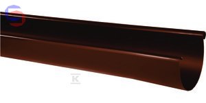 RYNNA DACHOWA PVC 150X4000 BRĄZ KACZMAREK