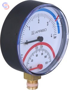 AFRISO TM80 Termomanometr 20-120°C 0-4 bar Radialny R1/2"