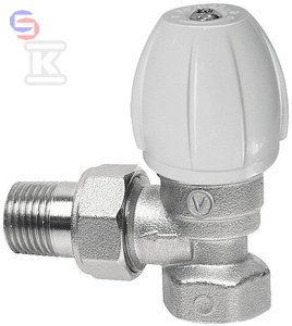 VALVEX ACTIV Zawór grzejnikowy kątowy 1/2" niklowany KS