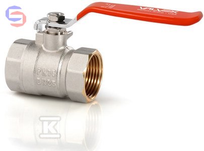 VALVEX ORO Zawór kulowy niklowany 6/4" stal dźwignia