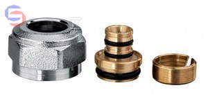 VALVEX Złączka prosta 16x2 G3/4" chromowana mosiężna