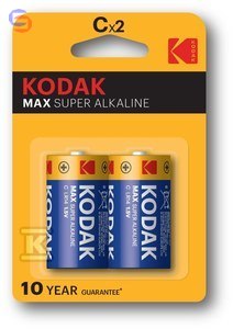 KODAK MAX KC-2 Bateria alkaliczna LR14 2szt 0.144kg
