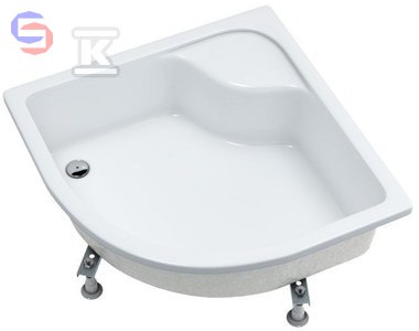 SCHEDPOL Doris Brodzik Akrylowy Półokrągły R55 80x80x28cm