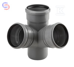 Wavin CZW.HT 2-PŁ.110x110x110/67 Popiel Sanitarny Kształtka HT