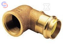 CONEX BPRESS GAS 4000 Kolano 90° 15x1/2 GW miedź