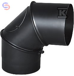 KRZYS-POL CZARNE Kolano 90° z wyczystką DN160 stal 0,39m