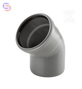 Wavin Kolano HT 40x40/45 Szare Sanitarne 0,04kg