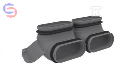 ZEHNDER ONFLOOR-PŁASKI Kolano podwójne CK 300 V 90° 0,33kg