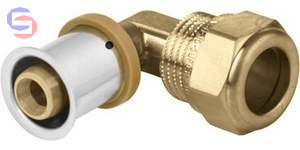 KAN-therm PRESS FITTINGS Kolano Compression 90° 16x2/15 mosiężne