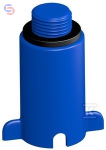 ONNLINE Korek do prób ciśn. 1/2" PVC nieb. F-693358-P