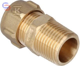 CONEX COMPRESSION Łącznik prosty 15x1/2 mosiężny zaciskowy