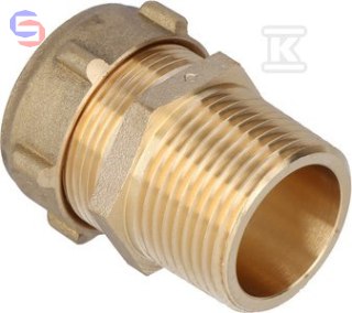 CONEX COMPRESSION Łącznik prosty 28x1 mosiężny zaciskowy