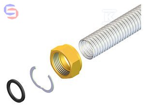 HEWALEX Nakrętka 3/4" do rury elastycznej DN16 0,04kg stal