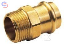 CONEX B PRESS Nypel przejściowy GZ 35x1 1/2 miedź