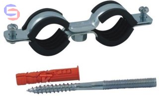 OPAL Obejma metalowa 1/2" (15) 20-23 mm z wkładką EPDM