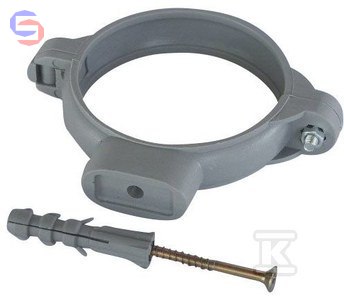 ONNLINE Obejma plastikowa do rur 75mm szara D-690852