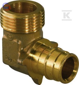 Uponor QE Kolano z gwintem zewnętrznym PL 25-G3/4"M PE-Xa