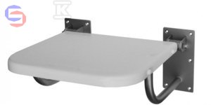 EKOTECH Ergoplus Siedzisko natryskowe bez oparcia 0.24x0.44x0.54m Inox 4.6kg