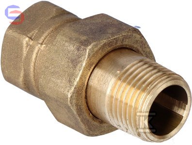 VALVEX Śrubunek mosiężny prosty 1/2" L55 0,236kg