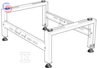 NIBE Stelaż AMS Grunt GSU 20 0.23x0.10x0.54m 8kg