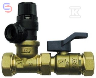 SYR SYROBLOC 6 BAR DN20x3/4x22 mm Zawór prosty