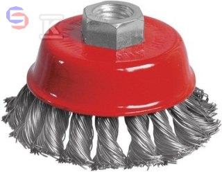 MODECO EXPERT Szczotka doczołowa 80mm stal do szlifierki kątowej