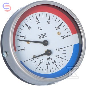 WIKA WP80T Termomanometr R1/2 1,0MPa 120°C